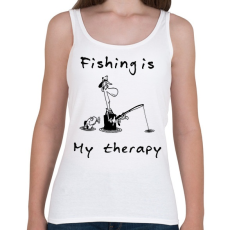 PRINTFASHION a pecázás az én terápiám - Női atléta - Fehér