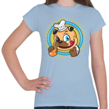 PRINTFASHION A pék kutyája - Női póló - Világoskék női póló