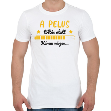 PRINTFASHION A pelus töltés alatt - Férfi póló - Fehér férfi póló