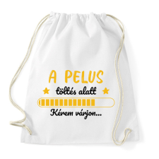 PRINTFASHION A pelus töltés alatt - Sportzsák, Tornazsák - Fehér tornazsák