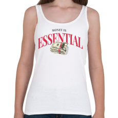 PRINTFASHION A pénz fontos - Női atléta - Fehér