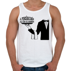 PRINTFASHION A pincérkedés az én kardióm - Férfi atléta - Fehér