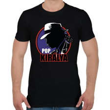 PRINTFASHION A pop királya - Férfi póló - Fekete férfi póló