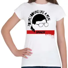 PRINTFASHION A real snack - Női póló - Fehér női póló