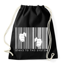 PRINTFASHION A rendszer rabja - Sportzsák, Tornazsák - Fekete tornazsák