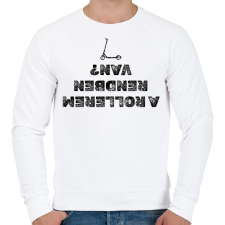 PRINTFASHION A rollerem rendben van? - Férfi pulóver - Fehér férfi pulóver, kardigán