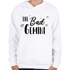 PRINTFASHION A rossz ikrek - Gyerek kapucnis pulóver - Fehér