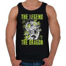 PRINTFASHION A sárkány legendája - Férfi atléta - Fekete atléta, trikó
