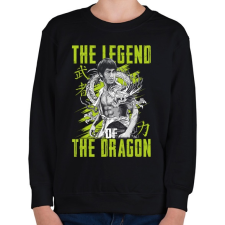 PRINTFASHION A sárkány legendája - Gyerek pulóver - Fekete gyerek pulóver, kardigán