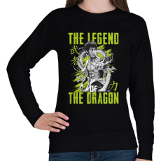 PRINTFASHION A sárkány legendája - Női pulóver - Fekete