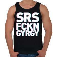 PRINTFASHION A SáRoS FiCKó Nem GYőRi GYerek - Férfi atléta - Fekete atléta, trikó