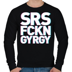 PRINTFASHION A SáRoS FiCKó Nem GYőRi GYerek - Férfi pulóver - Fekete