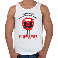 PRINTFASHION A sikolyod - Férfi atléta - Fehér