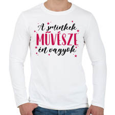 PRINTFASHION A sminkek művésze - Férfi hosszú ujjú póló - Fehér férfi póló