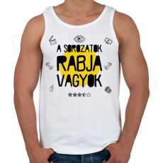 PRINTFASHION A sorozatok rabja - Férfi atléta - Fehér