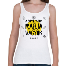 PRINTFASHION A sorozatok rabja - Női atléta - Fehér női trikó