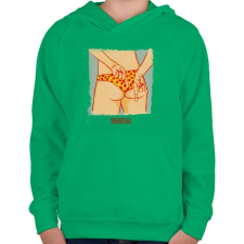 PRINTFASHION A strandröplabda sexy - Gyerek kapucnis pulóver - Zöld gyerek pulóver, kardigán