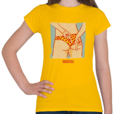 PRINTFASHION A strandröplabda sexy - Női póló - Sárga női póló