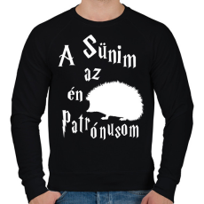 PRINTFASHION A Sünim az én Patrónusom - Férfi pulóver - Fekete