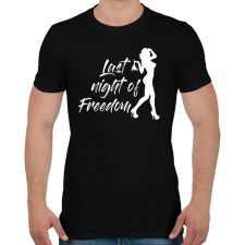 PRINTFASHION A szabadság utolsó éjszakája - Férfi póló - Fekete férfi póló