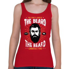 PRINTFASHION A szakáll választ téged! - Női atléta - Cseresznyepiros női trikó