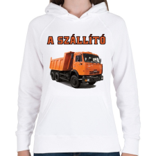 PRINTFASHION a szállító3 - Női kapucnis pulóver - Fehér női pulóver, kardigán