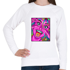 PRINTFASHION A szem a lélek tükre. - Női pulóver - Fehér