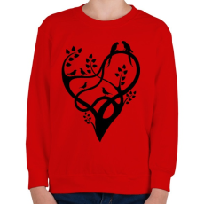 PRINTFASHION A szeretet fája - Gyerek pulóver - Piros