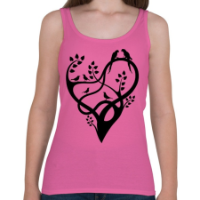 PRINTFASHION A szeretet fája - Női atléta - Rózsaszín női trikó