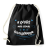 PRINTFASHION A szeretet más szóval keresztanya - fehér - Sportzsák, Tornazsák - Fekete