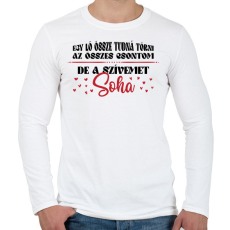 PRINTFASHION A szívemet soha nem töri össze - Férfi hosszú ujjú póló - Fehér
