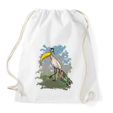 PRINTFASHION A szoknyás gém - Sportzsák, Tornazsák - Fehér tornazsák