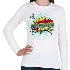 PRINTFASHION A szuperhősök decemberben születtek - Női hosszú ujjú póló - Fehér női póló