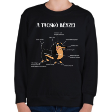 PRINTFASHION A tacskó részei - Gyerek pulóver - Fekete gyerek pulóver, kardigán