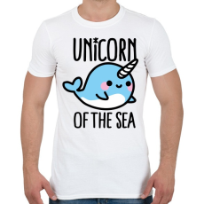 PRINTFASHION A tenger unikornisa - Férfi póló - Fehér
