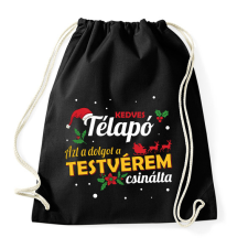 PRINTFASHION A testvérem csinálta - Sportzsák, Tornazsák - Fekete tornazsák