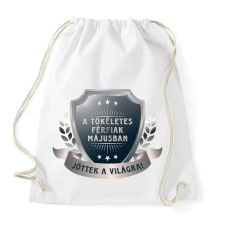 PRINTFASHION A tökéletes férfiak május - Sportzsák, Tornazsák - Fehér tornazsák