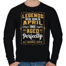PRINTFASHION A tökéletes legendák áprilisban születtek - Férfi pulóver - Fekete női pulóver, kardigán