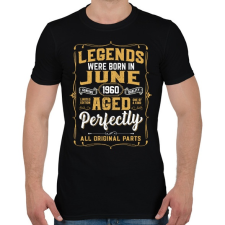 PRINTFASHION A tökéletes legendák júniusban születtek - Férfi póló - Fekete férfi póló
