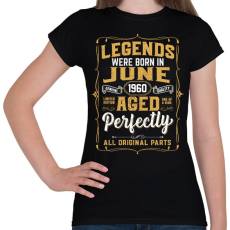 PRINTFASHION A tökéletes legendák júniusban születtek - Női póló - Fekete