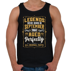 PRINTFASHION A tökéletes legendák szeptemberben születtek - Férfi atléta - Fekete