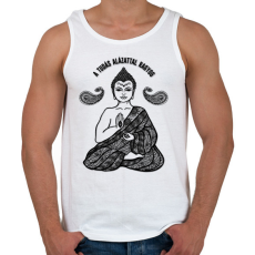 PRINTFASHION A tudás alázatosan ragyog - Férfi atléta - Fehér