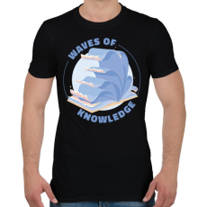 PRINTFASHION A tudás hulláma - Férfi póló - Fekete