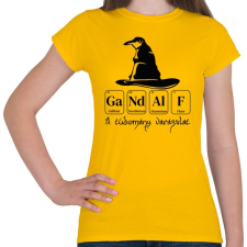 PRINTFASHION A tudomány varázslat - Női póló - Sárga női póló