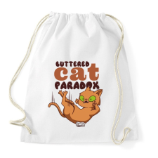 PRINTFASHION A vajazott macska paradoxon - Sportzsák, Tornazsák - Fehér tornazsák