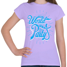 PRINTFASHION A világ egy parti - Női póló - Viola női póló