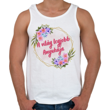 PRINTFASHION A világ legjobb Anyukája - Férfi atléta - Fehér női trikó