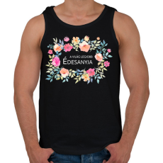 PRINTFASHION A világ legjobb édesanyja - Férfi atléta - Fekete