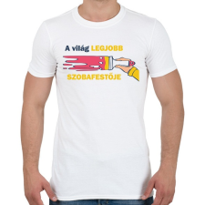 PRINTFASHION A világ legjobb festője - Férfi póló - Fehér férfi póló