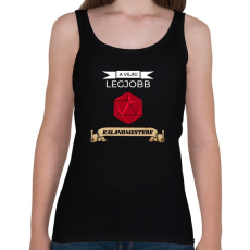 PRINTFASHION A Világ Legjobb Kalandmestere - Női atléta - Fekete